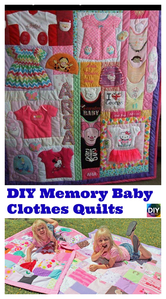 DIY4EVER-DIY Memory Baby Clothes Quilts 