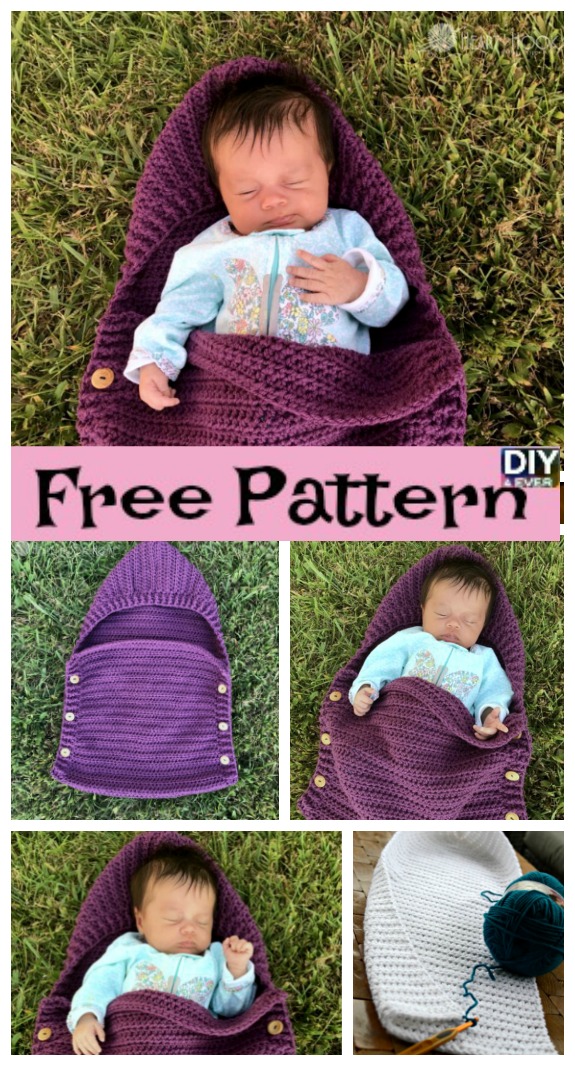 DIY4ever- Crochet Newborn Sleep Sack - Free Pattern