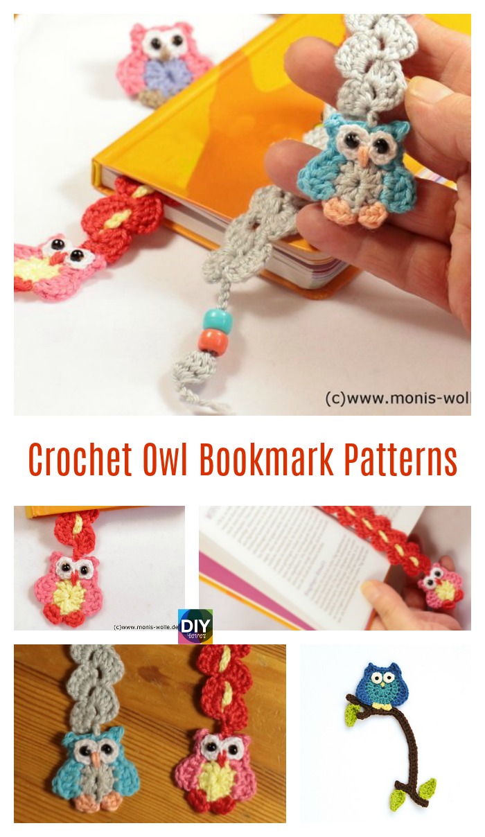 diy4ever- Crochet Owl Bookmark Patterns 