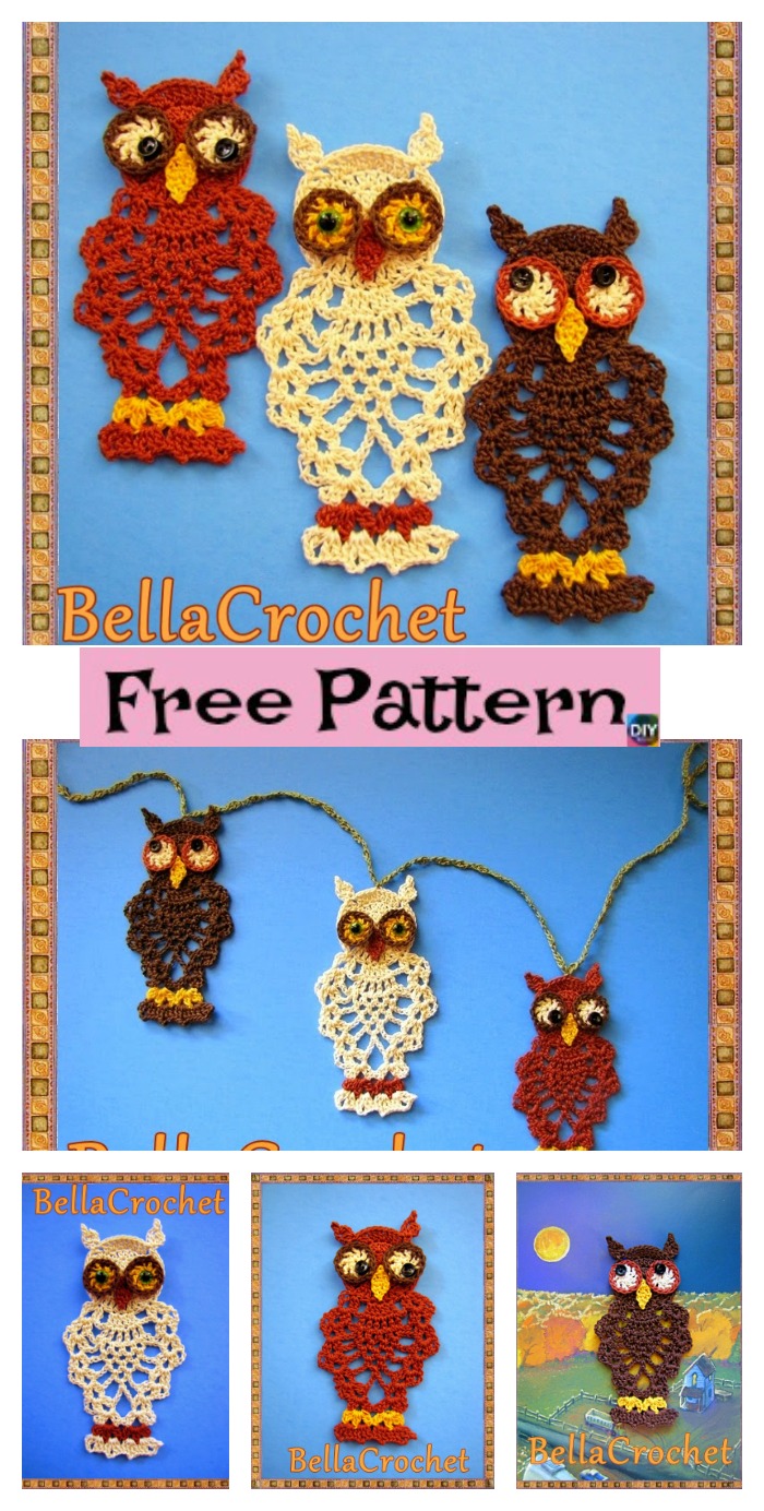 diy4ever- Crochet Pineapple Owl - Free Pattern
