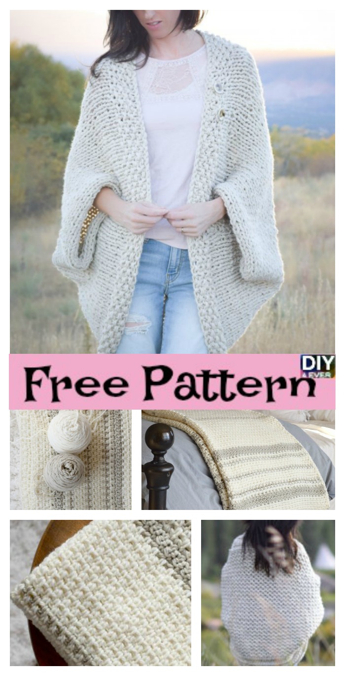 diy4ever-Woven Look Crochet Blanket - Free Patern 