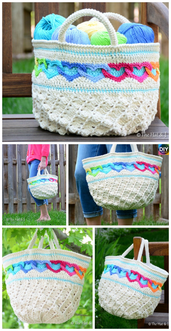 DIY4ever- Crochet Heart Tote Bag Pattern 