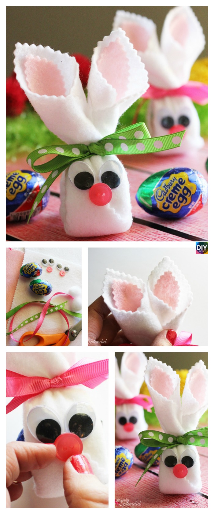 DIY4ever- Cute DIY Egg Easter Bunnies