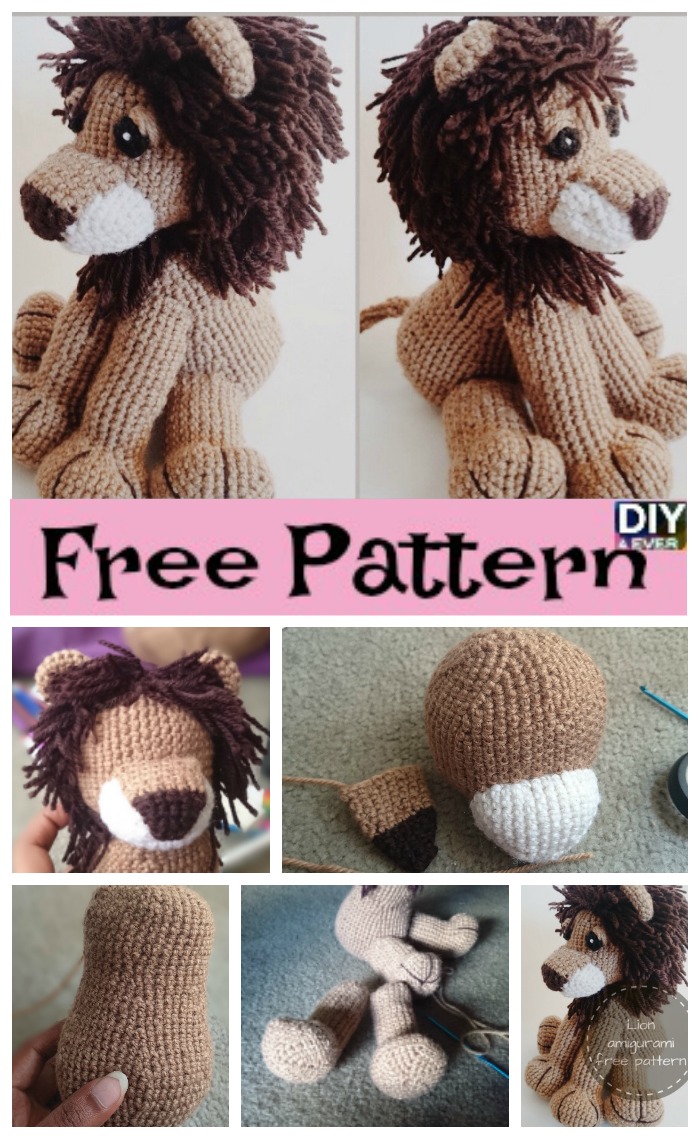 diy4ever- Crochet Lion Amigurumi – Free Pattern 