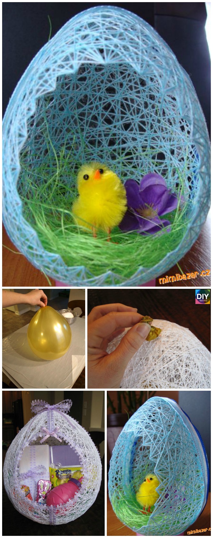 diy4ever-Egg Shaped DIY Easter Basket Tutorial 