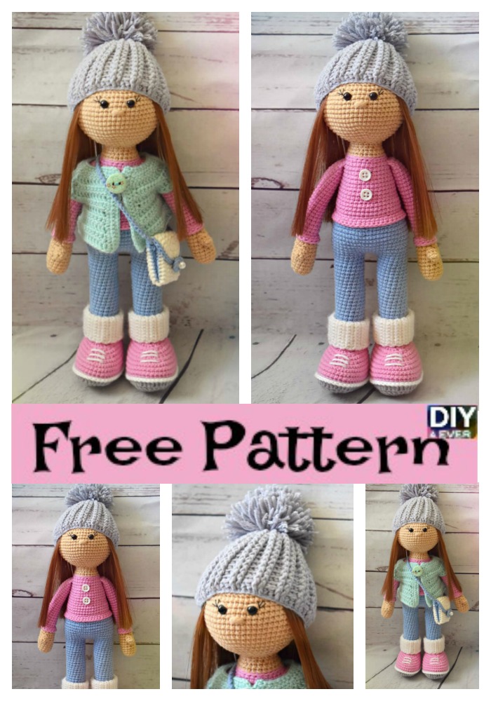 DIY4EVER- Adorable Crochet Molly Doll - Free Pattern 