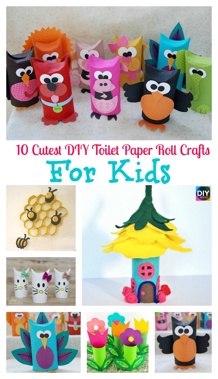 DIY4ever- 10 Cutest DIY Toilet Paper Roll Crafts for Kids