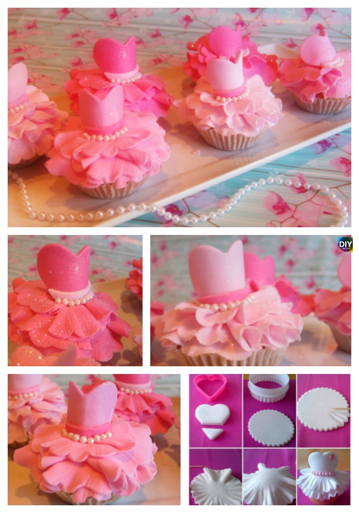 diy4ever- Adorable DIY Ballerina Dress Cupcakes