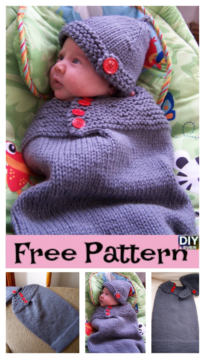 Adorable Knitted Baby Cocoons Free Patterns DIY 4 EVER