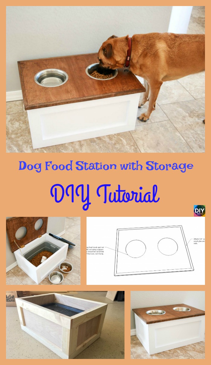 diy4ever-How to DIY Dog Food Station with Storage