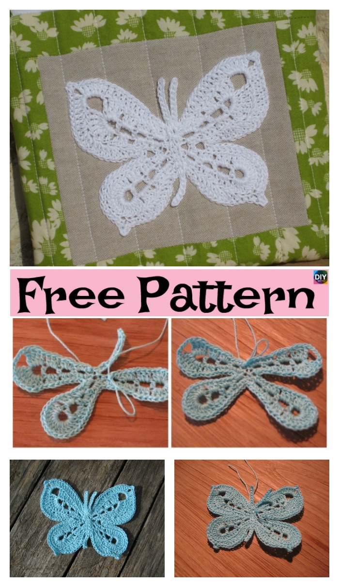 15 Cutest Crochet Beautiful Butterfly - Free Patterns