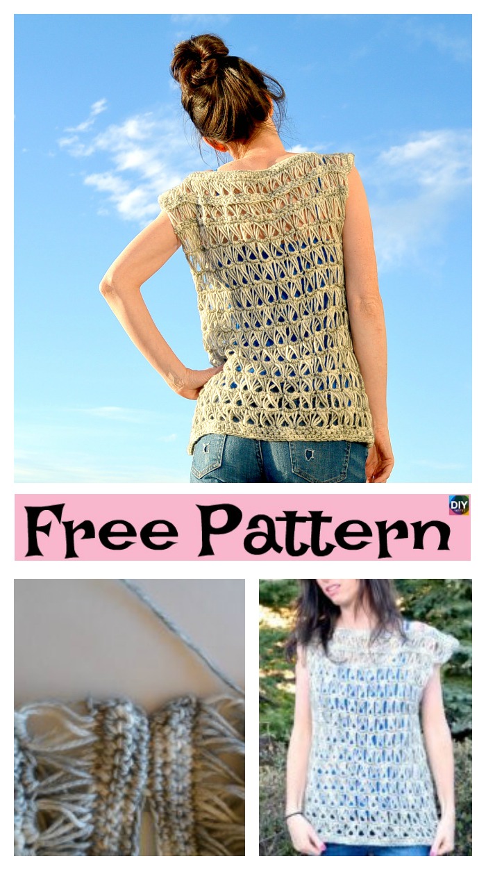 DIY4EVER-Broomstick Crocheted Lace Top