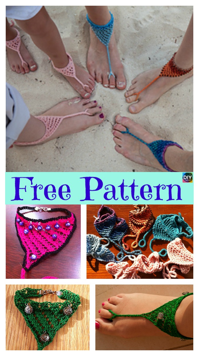  diy4ever-10 Most Unique Crochet Barefoot Sandals - Free Pattern