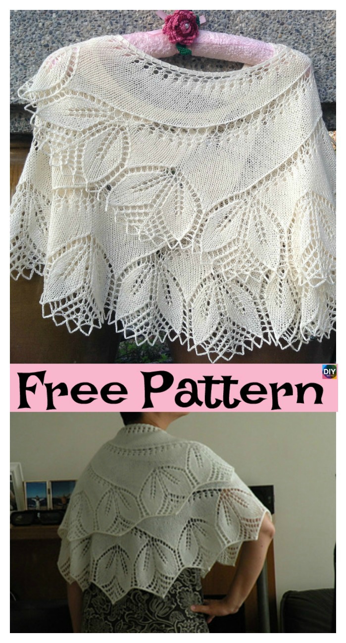 8 Pretty Knitting Lace Shawl Free Patterns DIY 4 JAMAIS