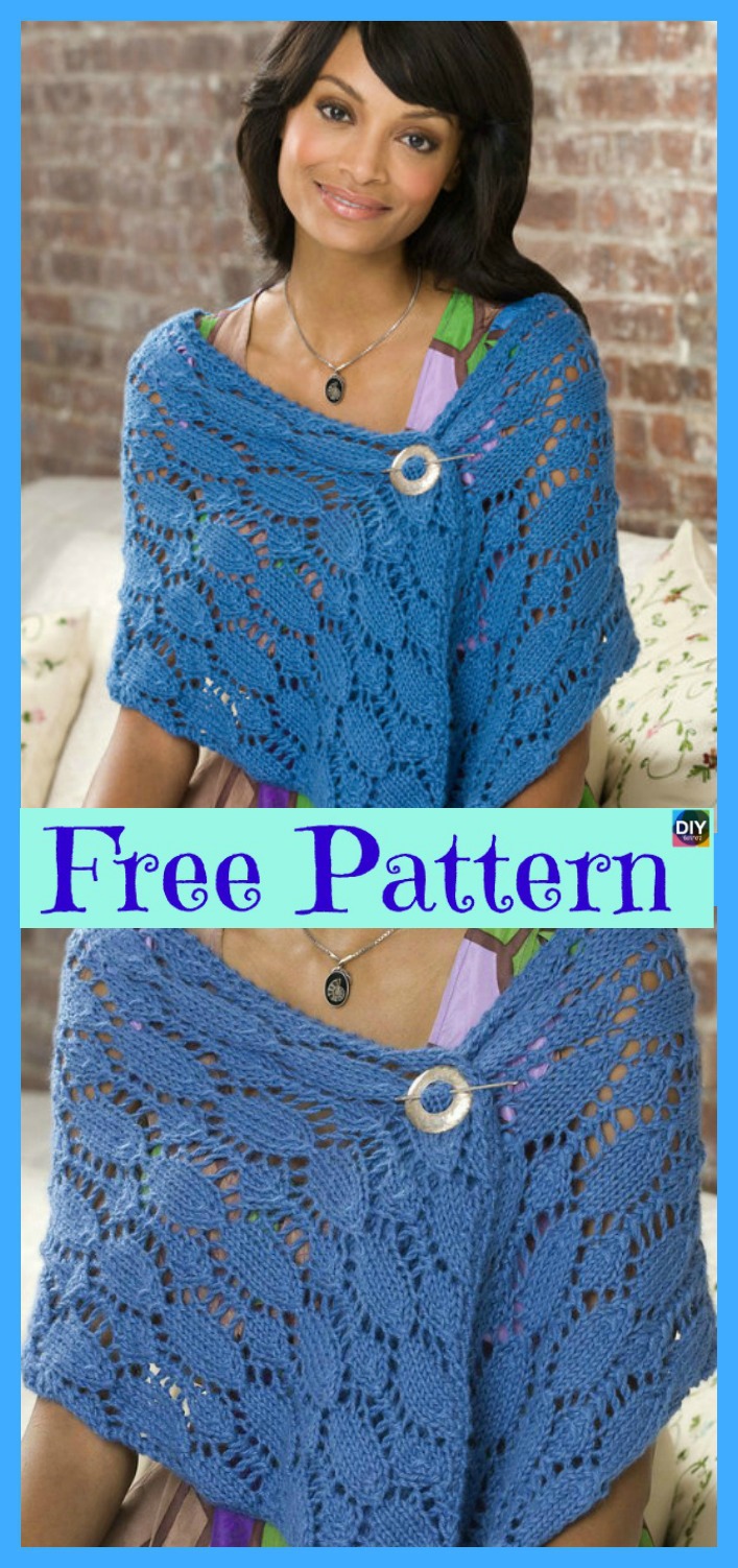 diy4ever-8 Pretty Knitting Lace Shawl Free Patterns