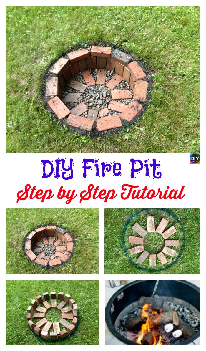 diy4ever-Build Fire Pit Tutorial - Step by Step 
