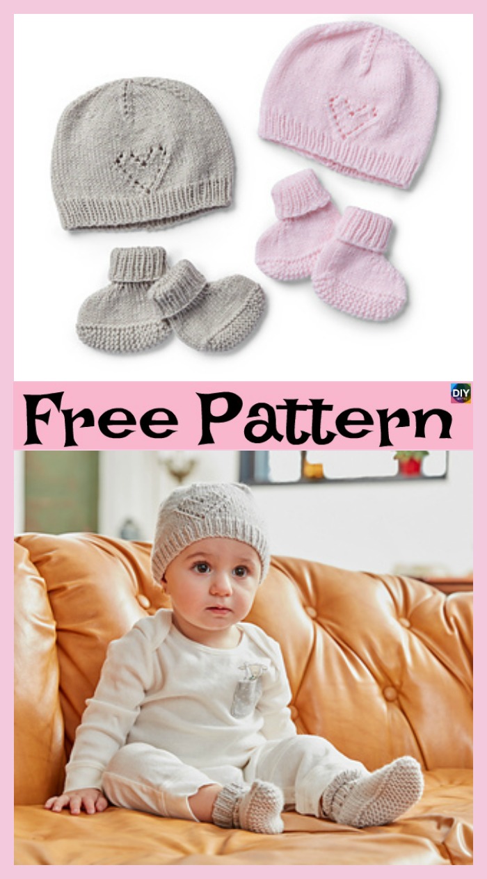 diy4ever- Cute Knitted Baby Hat - Free Patterns 