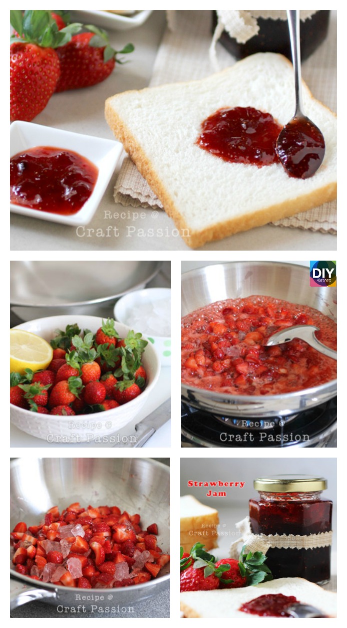 diy4ever- Delicious Homemade Strawberry Jam Recipe 