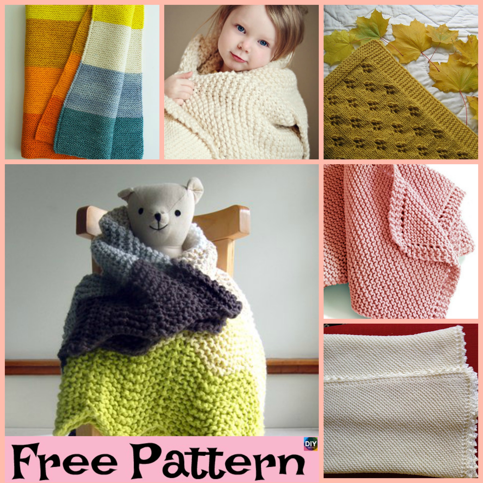 diy4ever- 10 Easiest Knit Baby Blanket Free Patterns 