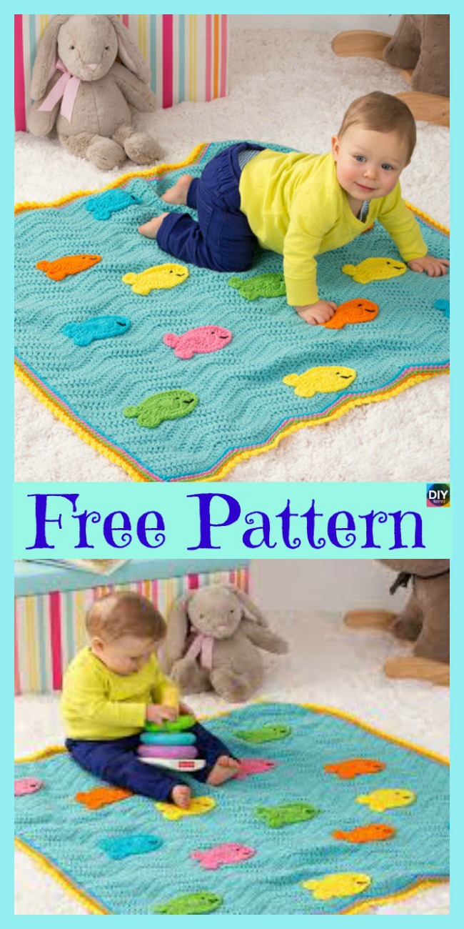 diy4ever-10 Most Adorable Crochet Kids Blanket - Free Patterns 