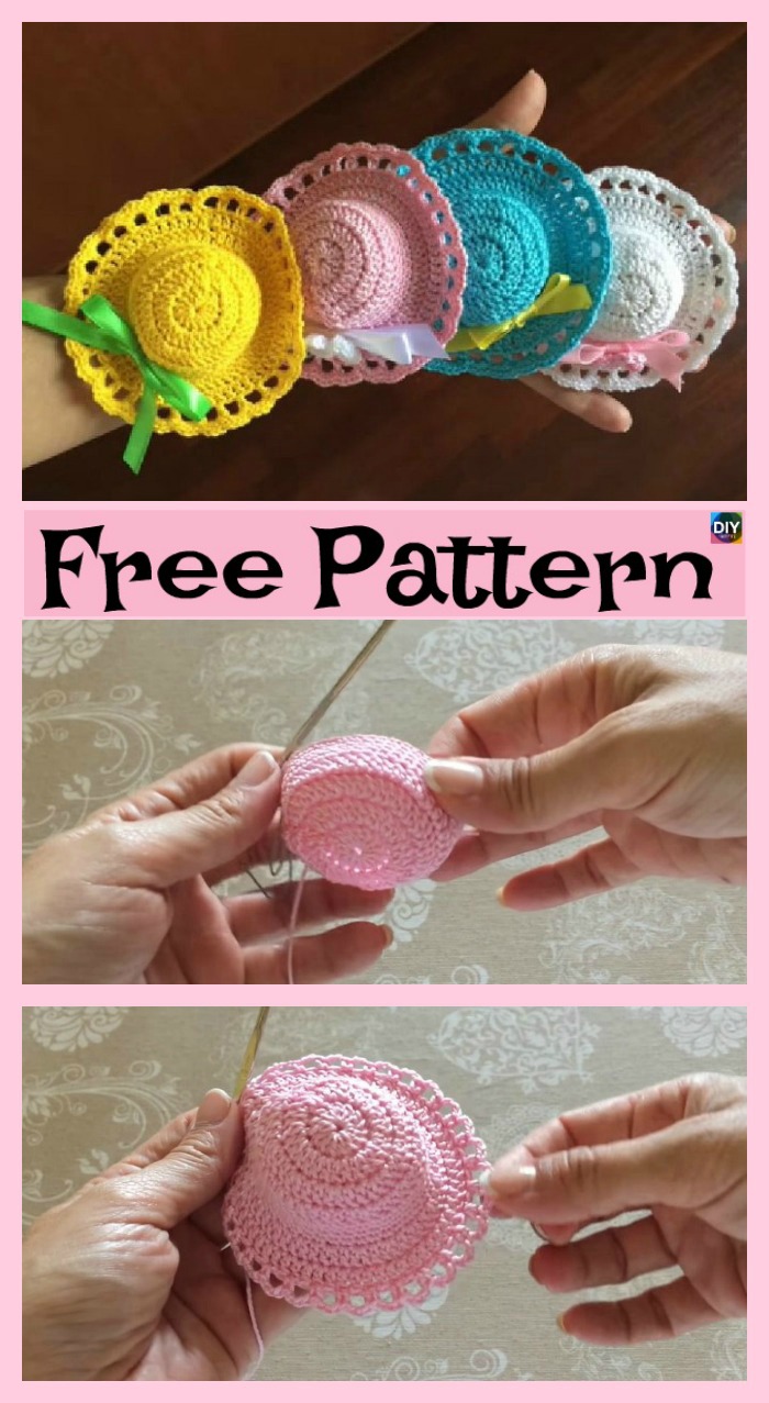 diy4ever-6 Cute Crochet Mini Hat Free Patterns