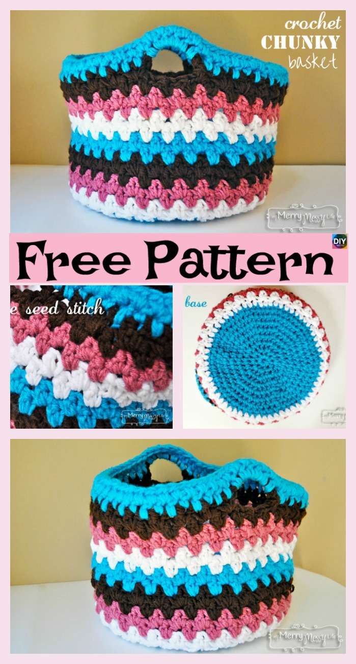 8 Most Adorable Crochet Basket Free Patterns
