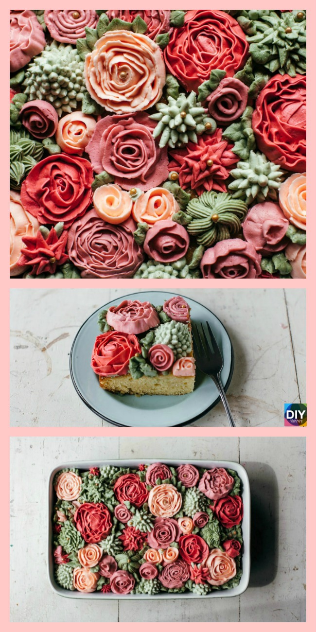 diy4ever-Amazing DIY Rose Cake Tutorial