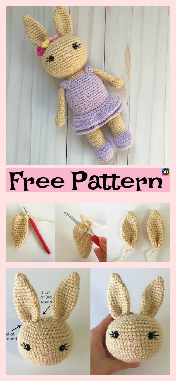 Beautiful Crochet Bunny - Free Pattern 