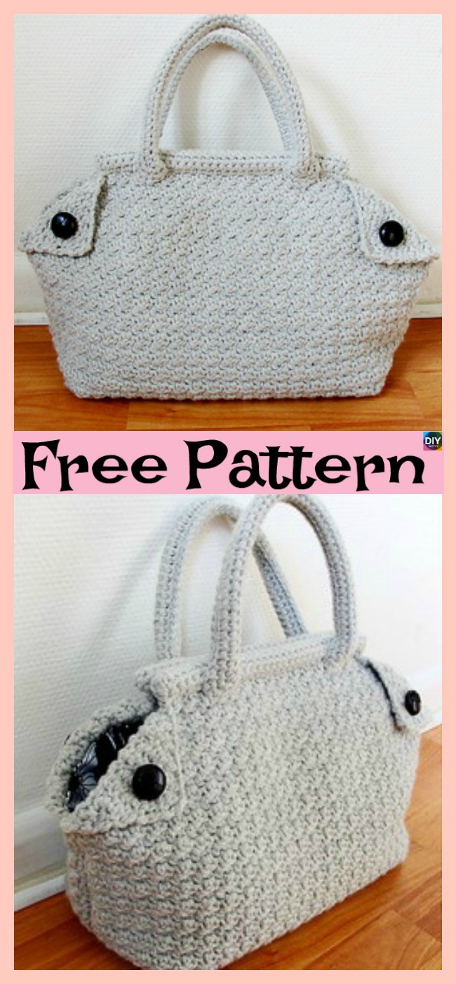 diy4ever- Classic Crochet Derek Bag - Free Pattern 