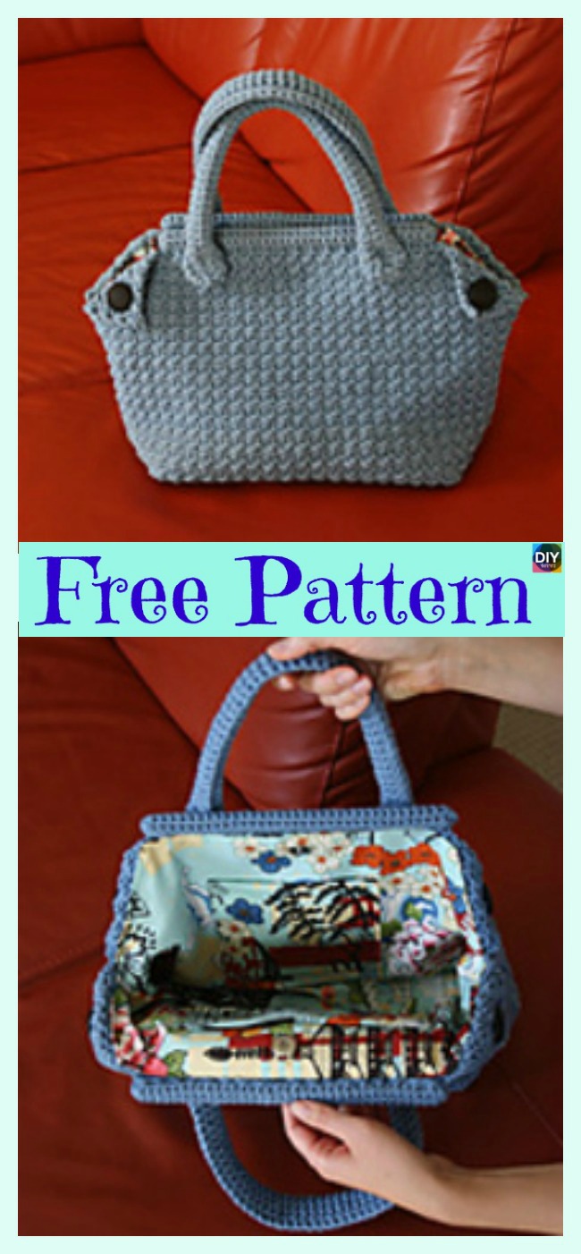 diy4ever- Classic Crochet Derek Bag - Free Pattern 
