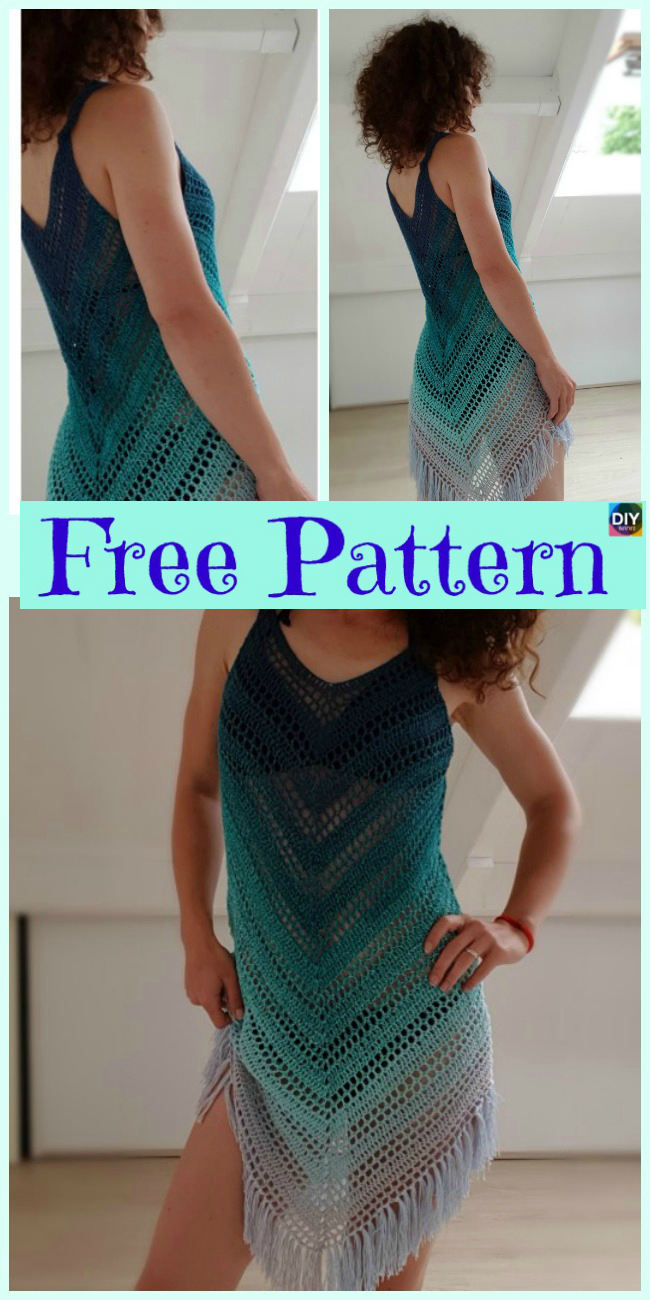 diy4ever-Crochet Beach Dress Cover - Free Patterns
