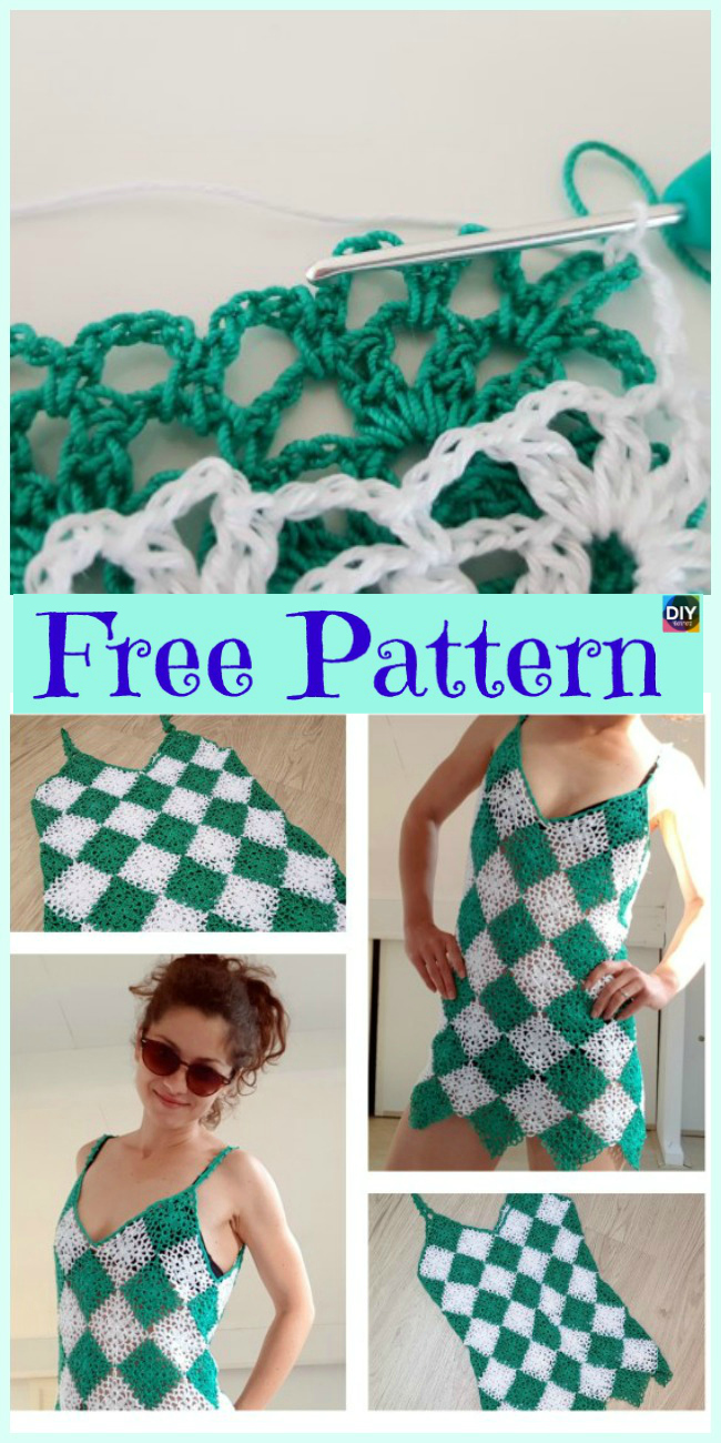 diy4ever-Crochet Beach Dress Cover - Free Patterns