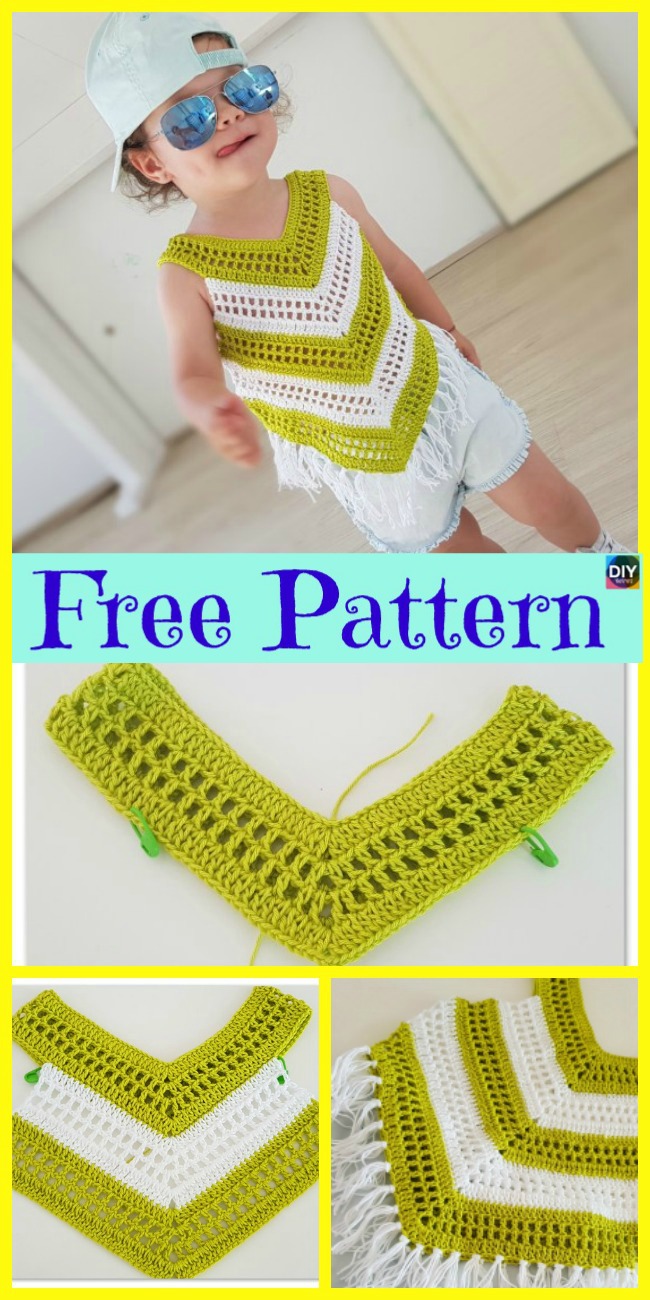 diy4ever-Crochet Little Girl Summer Top - Free Pattern 
