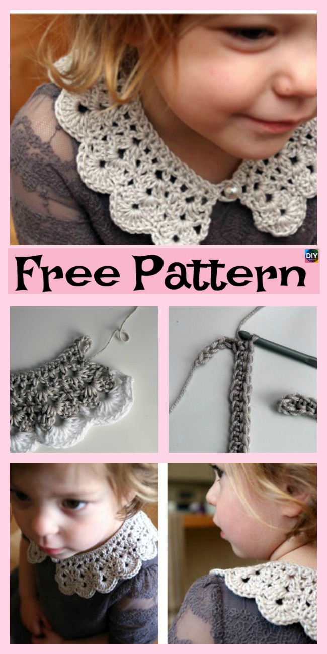 diy4ever-12 Pretty Crochet Simple Collar Free Patterns 