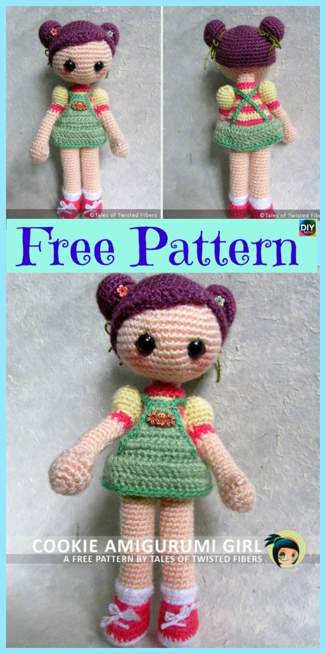 diy4ever- 8 Cuest Crochet Doll Amigurumi Free Patterns 
