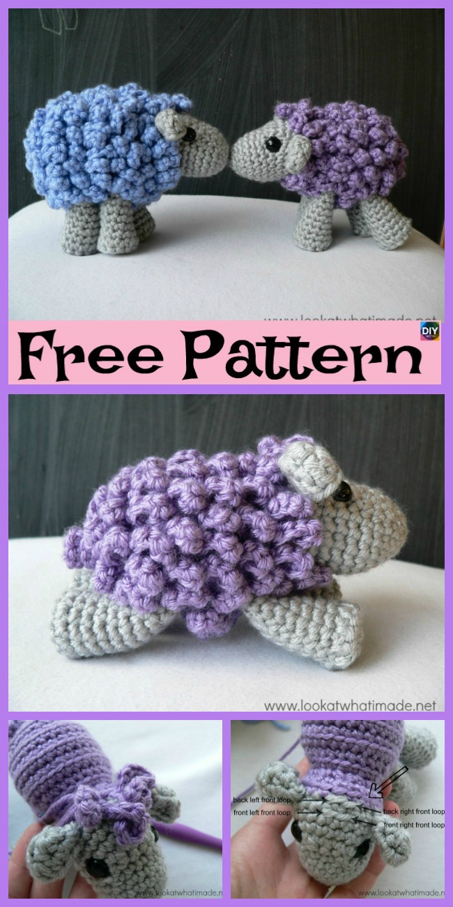 diy4ever- Adorable Crocheted Sheep - Free Pattern