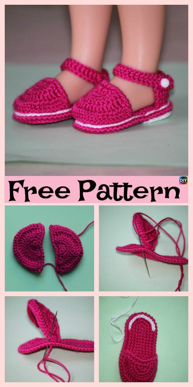 diy4ever-Adorable Knit Doll's Booties - Free Pattern