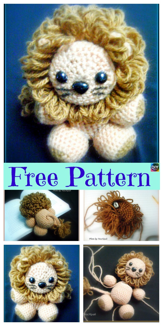 diy4ever-Crochet Little Lion Amigurumi - Free Pattern