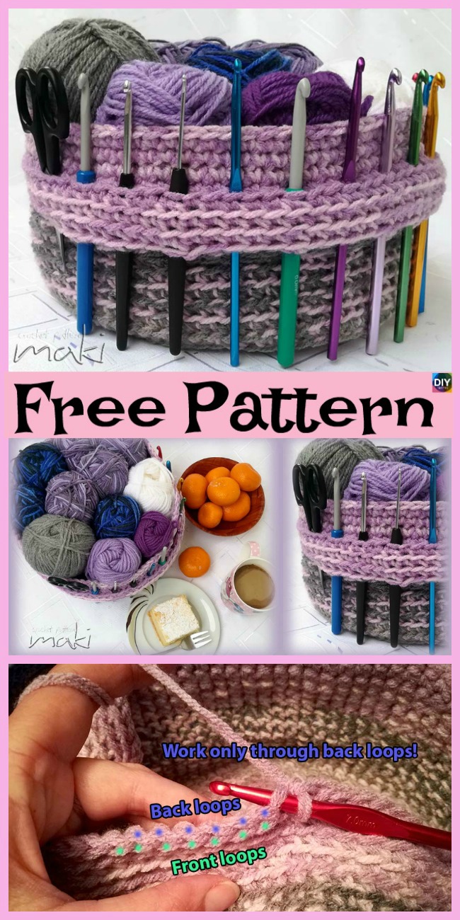 diy4ever- Crochet Yarn Basket - Free Pattern