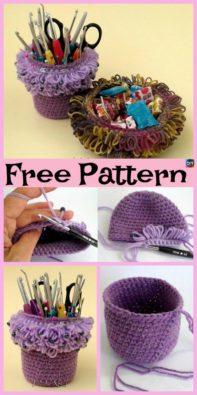 Crochet Yarn Basket - Free Pattern 