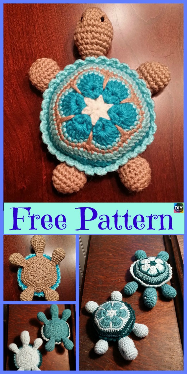 diy4ever-Cute Crochet Baby Turtle - Free Pattern