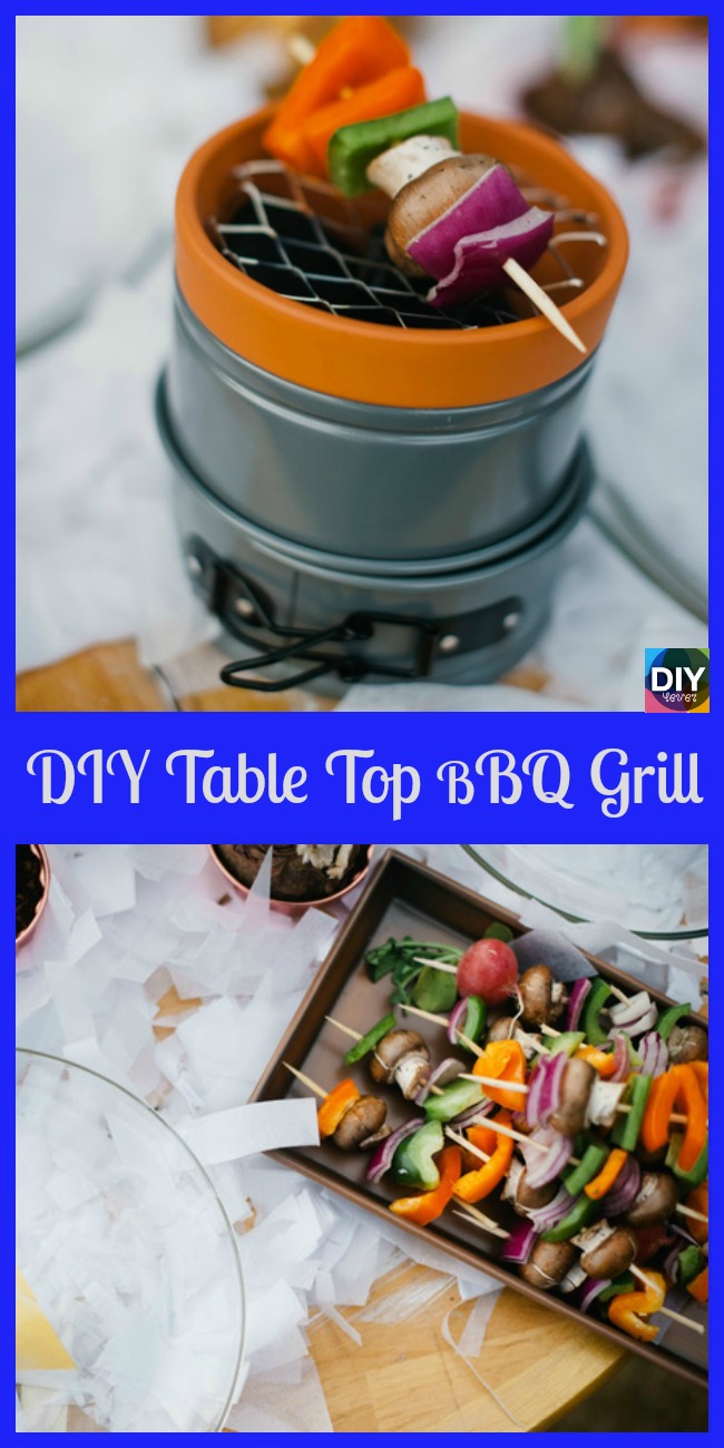 diy4ever-DIY Table Top BBQ Grill 