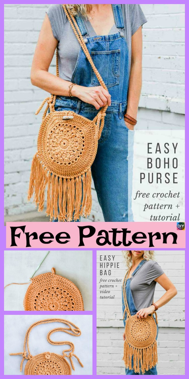 diy4ever-Street Fair Crochet Boho Purse – Free Pattern