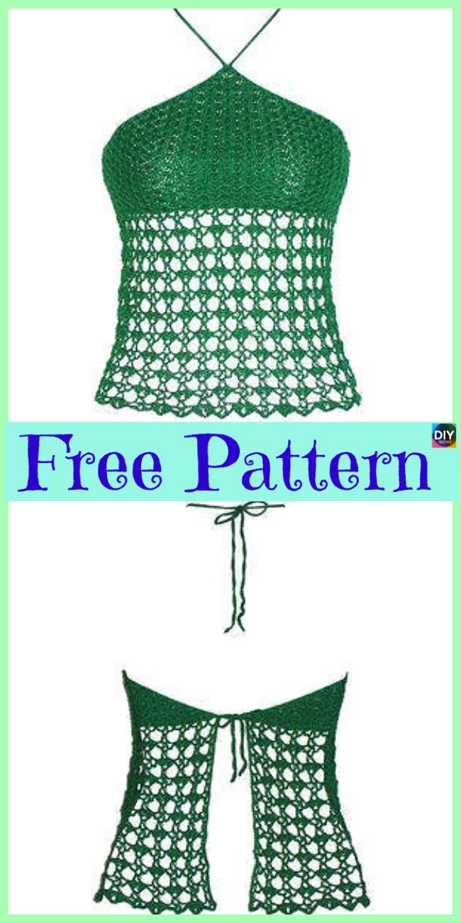  15 most Beautiful Crochet Crop Top Free Patterns 
