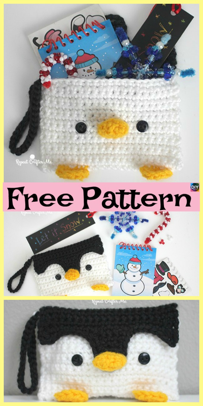 diy4ever-8 Cutest Crocheted Pencil Case - Free Patterns