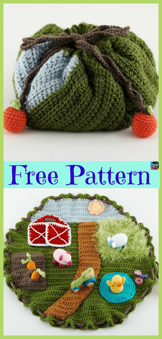 diy4ever-Convertible Crochet Blanket Bag - Free Pattern