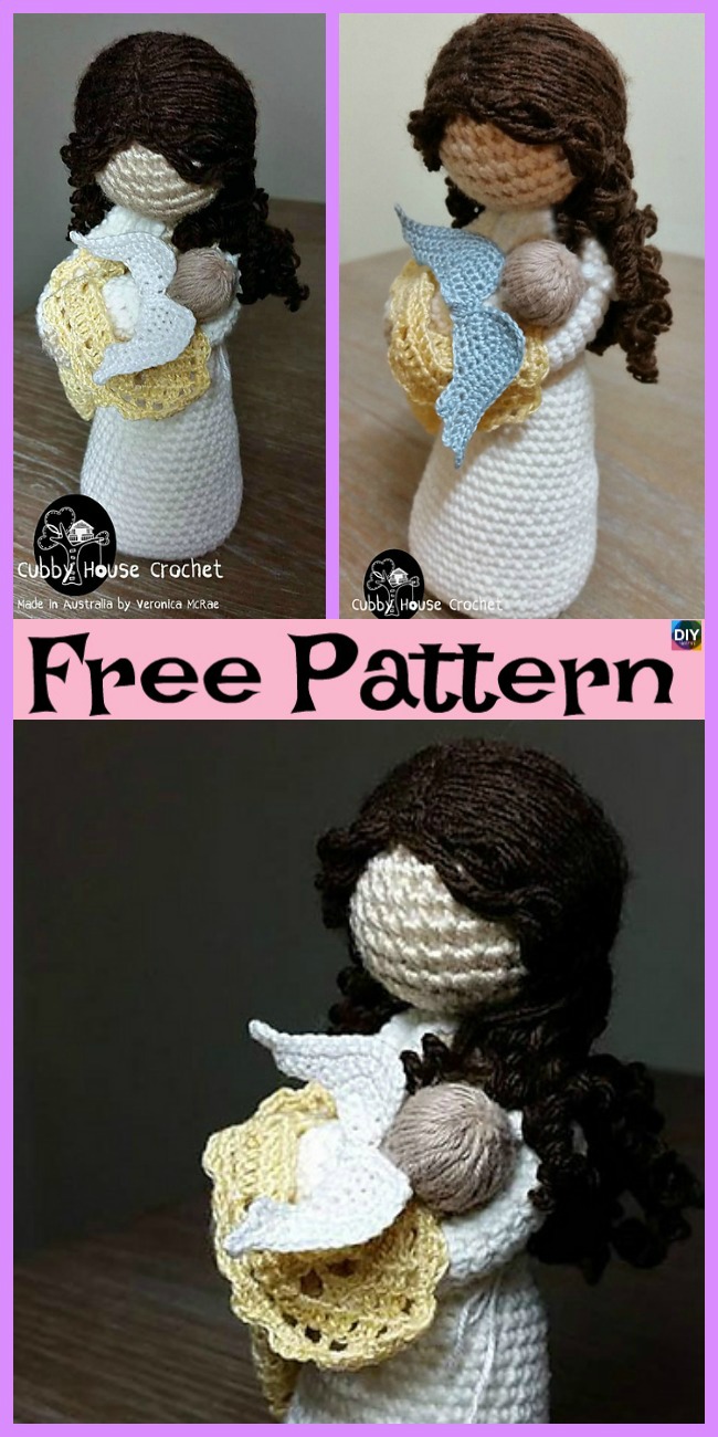 diy4ever-Crochet Amigurumi Doll Angel - Free Patterns