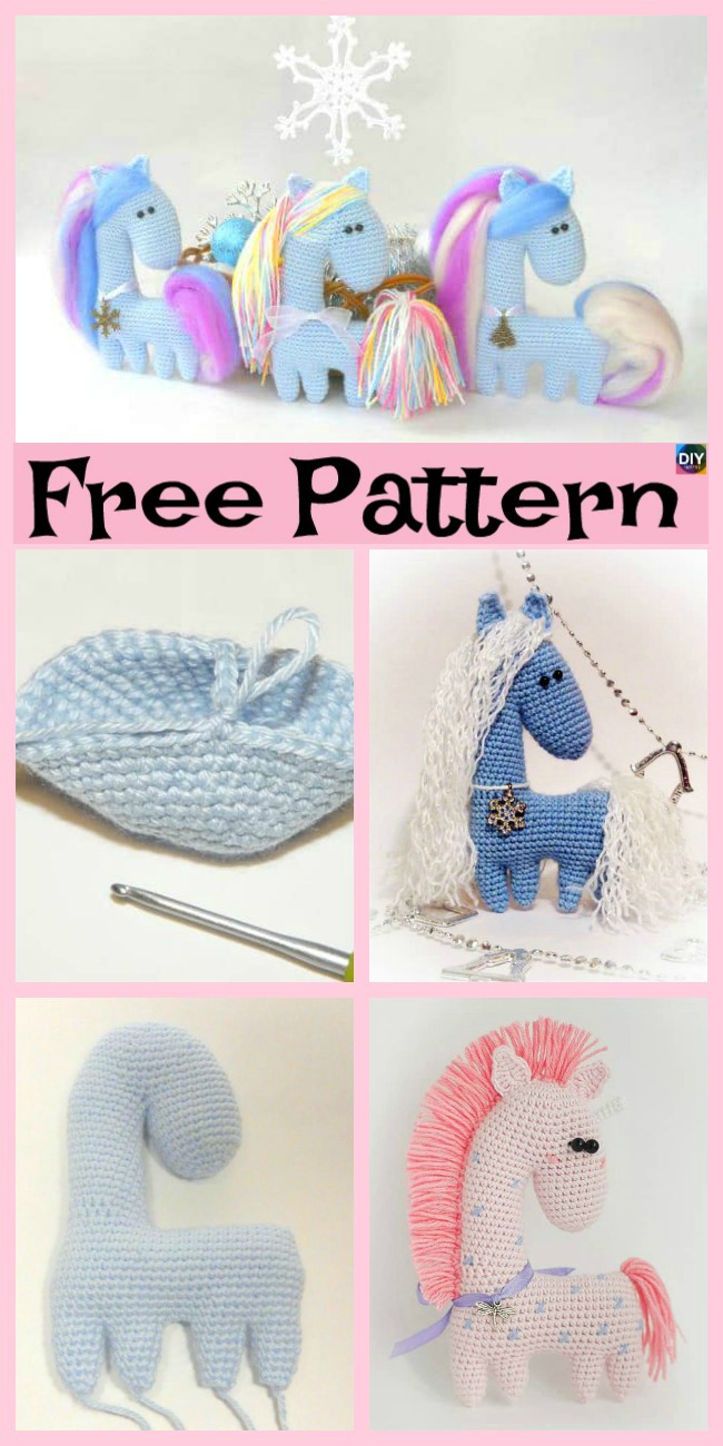 diy4ever- Crochet Amigurumi Horse - Free Pattern