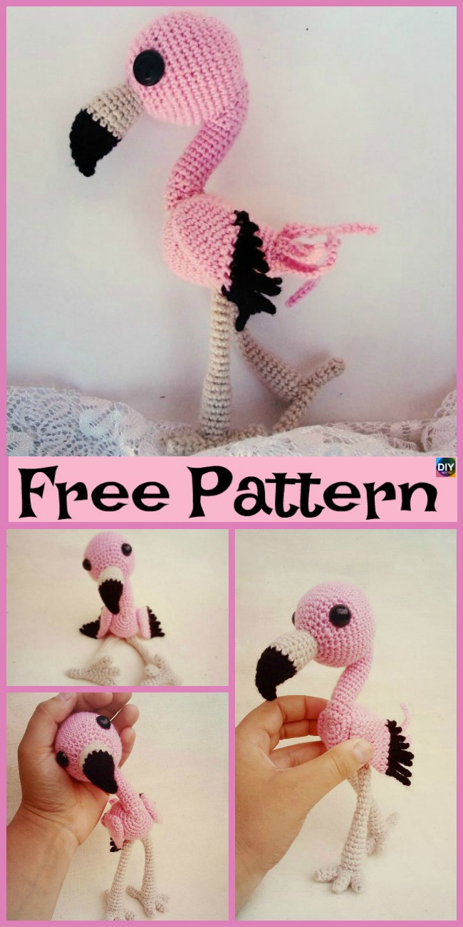 diy4ever- Crochet Baby Flamingo Amigurumi - Free Pattern