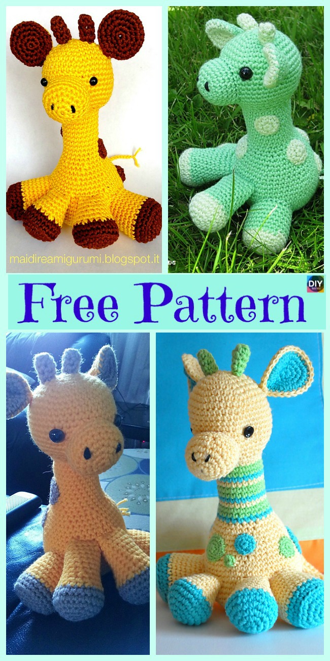 diy4ever-Crochet Baby Giraffe Amigurumi - Free Pattern